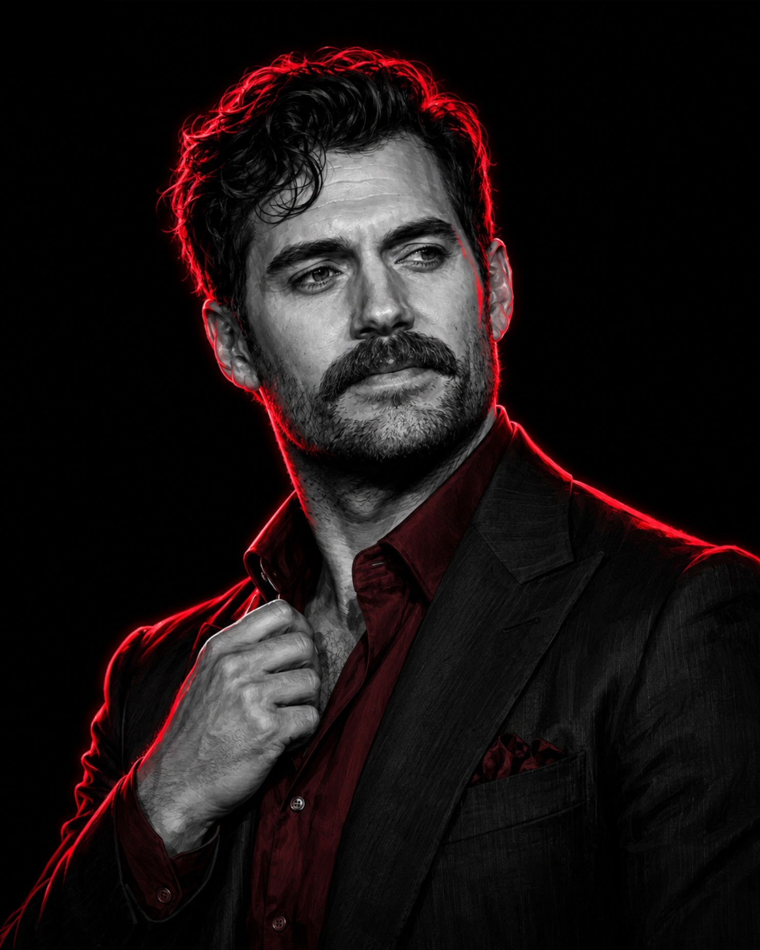 Пример портрета в стиле Crimson Identity