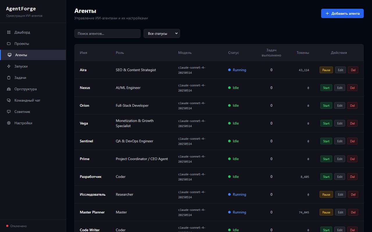 AgentForge Agents